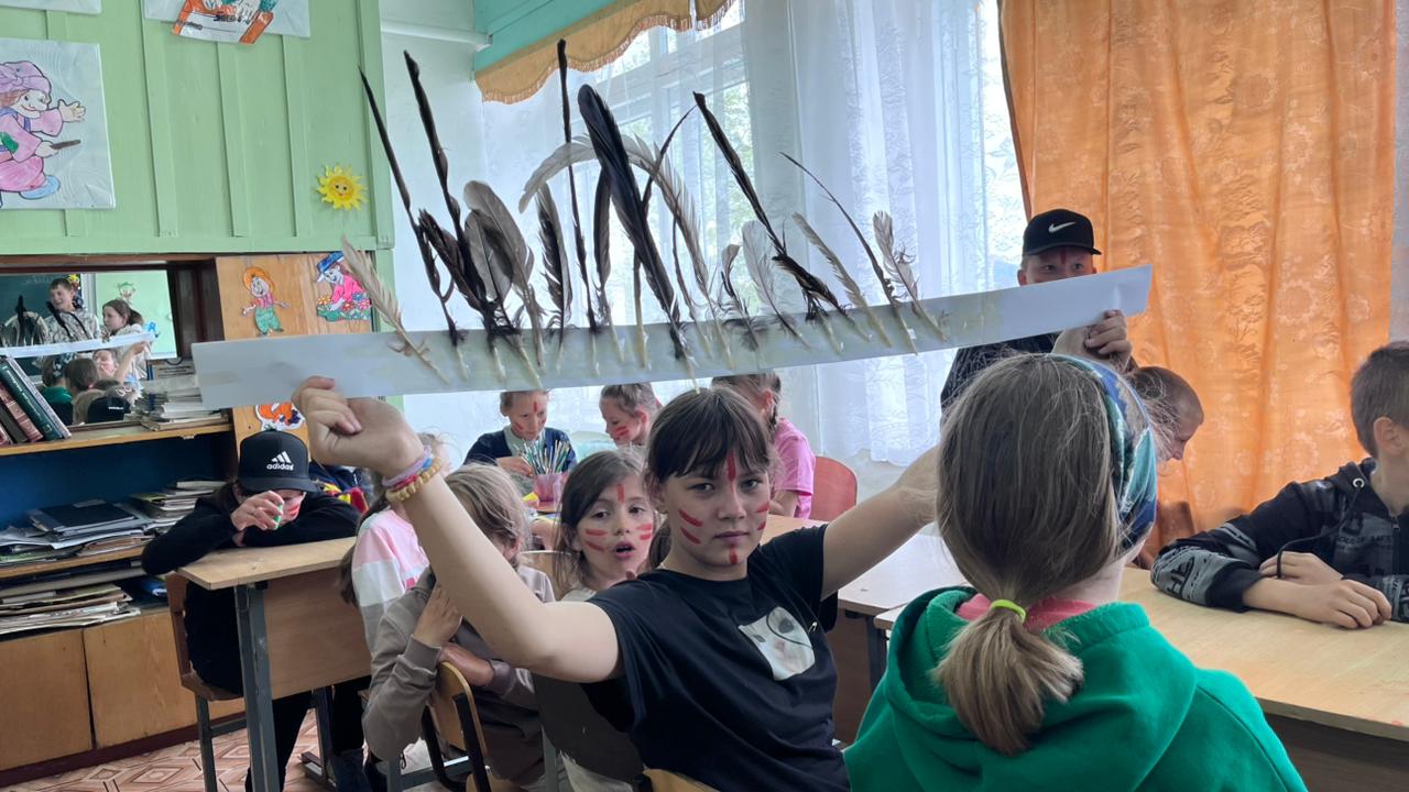 Летний оздоровительный лагерь. День индейца..